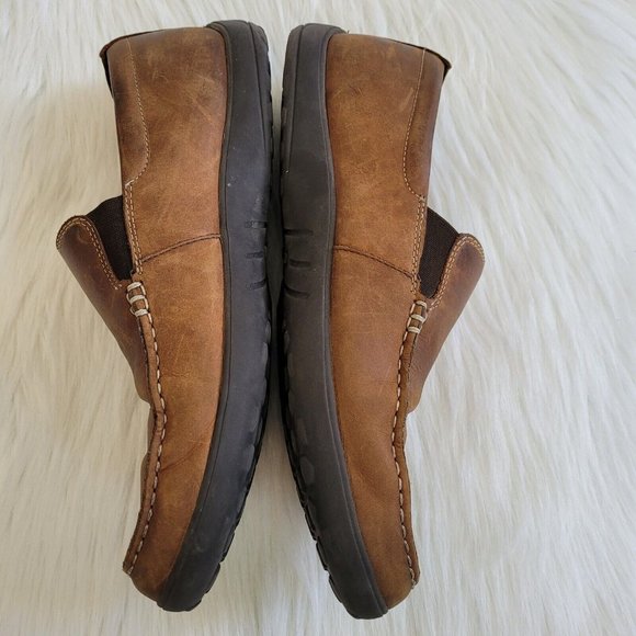 Cole Haan Mens Sz 9.5 Loafer Brown Leather Slip On Dress Driving Shoes 12602 main image 13